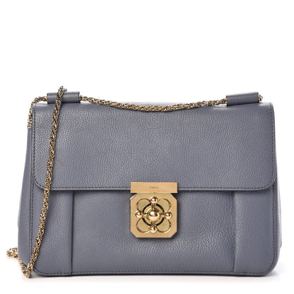 Chloe Goatskin Medium Elsie Shoulder Bag Street Blue 1 of 9