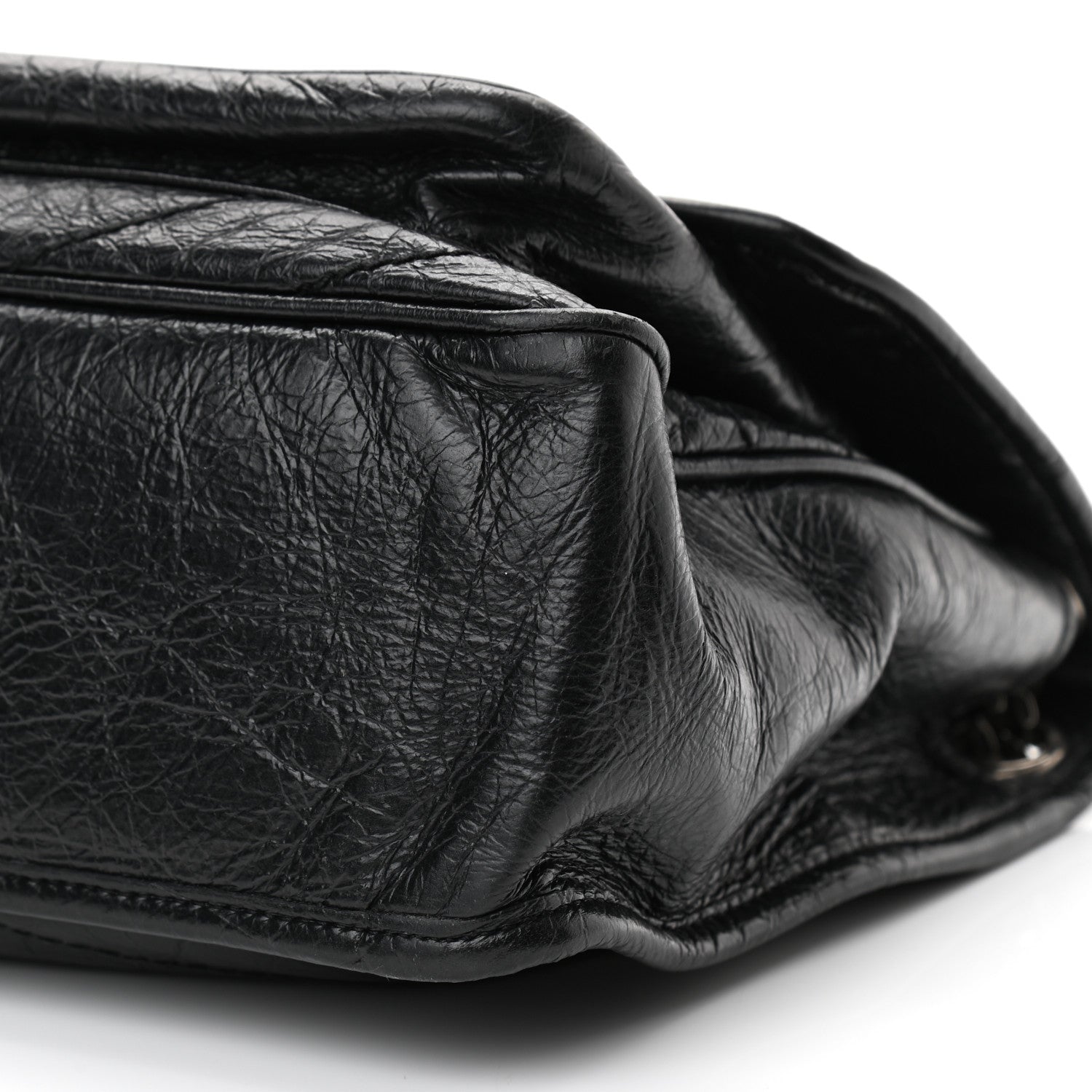 Saint Laurent Crinkled Calfskin Matelasse Monogram Medium Niki Chain Satchel Black 10 of 14