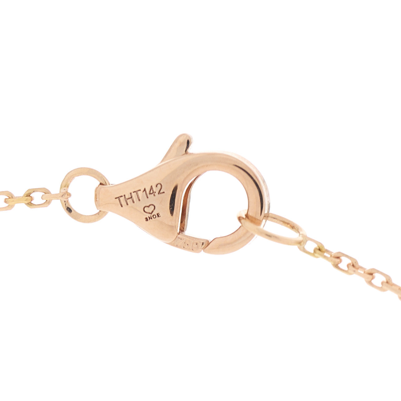 18K Pink Yellow White Gold Diamond Trinity Pendant Necklace