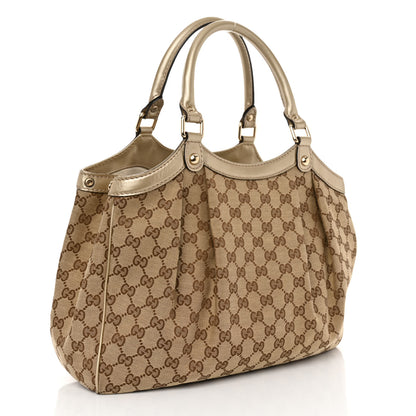 Gucci Monogram Medium Sukey Tote Champagne 3 of 10