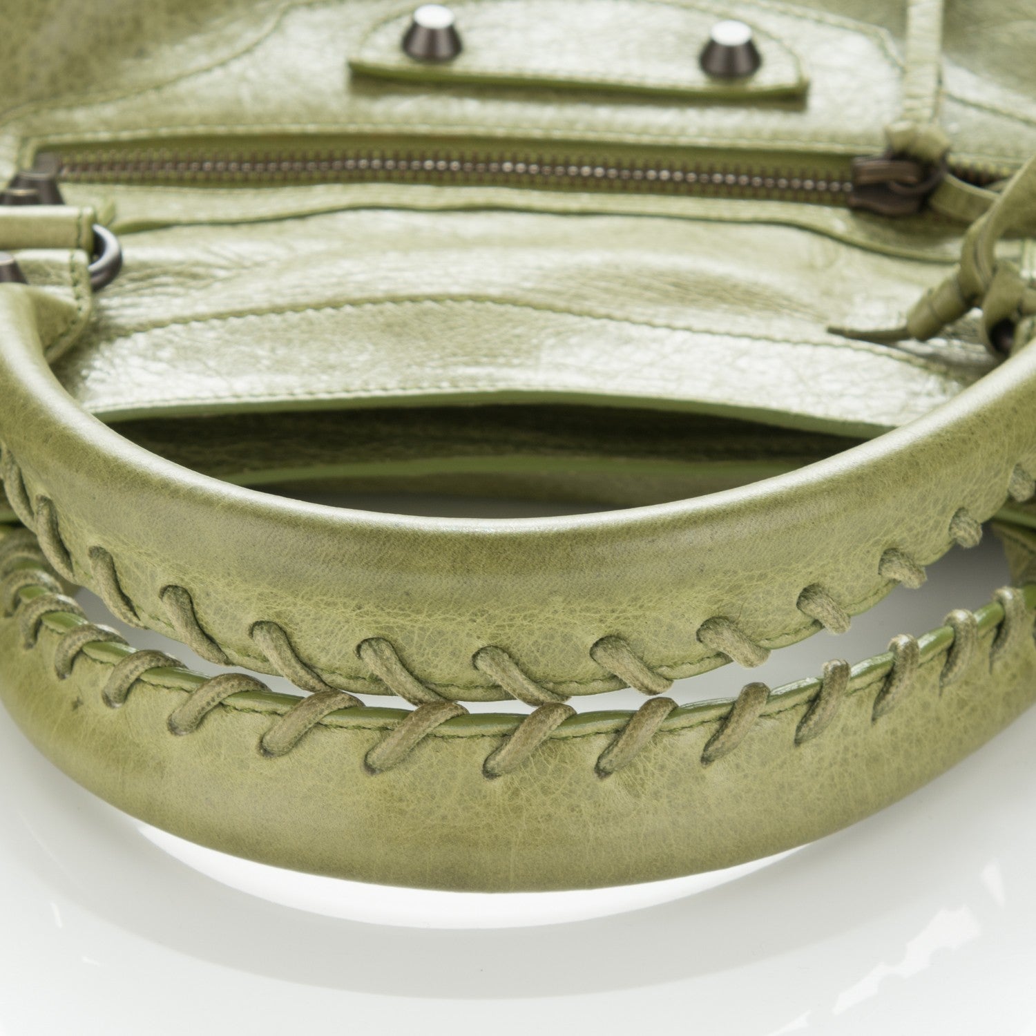 Balenciaga Agneau Classic Hardware City Light Olive 8 of 8