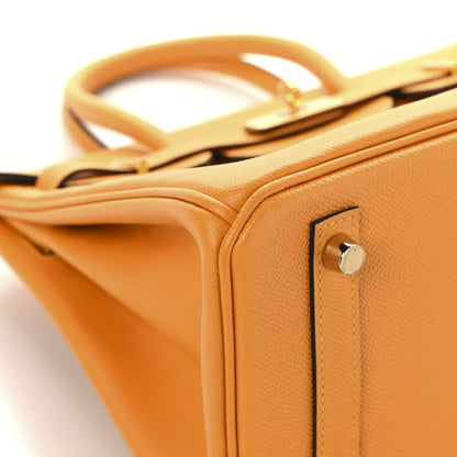 Hermes Epsom Horseshoe Birkin 30 Jaune D'Or 9 of 13