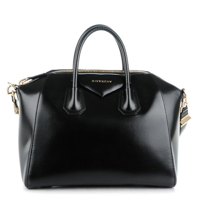 Givenchy Shiny Lord Calfskin Medium Antigona Black 1 of 7