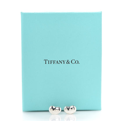 Tiffany Sterling Silver 9mm Elsa Peretti Bean Earrings 8 of 8