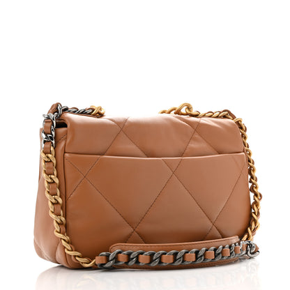 Chanel Lambskin Quilted Medium Chanel 19 Flap Brown 3 of 11