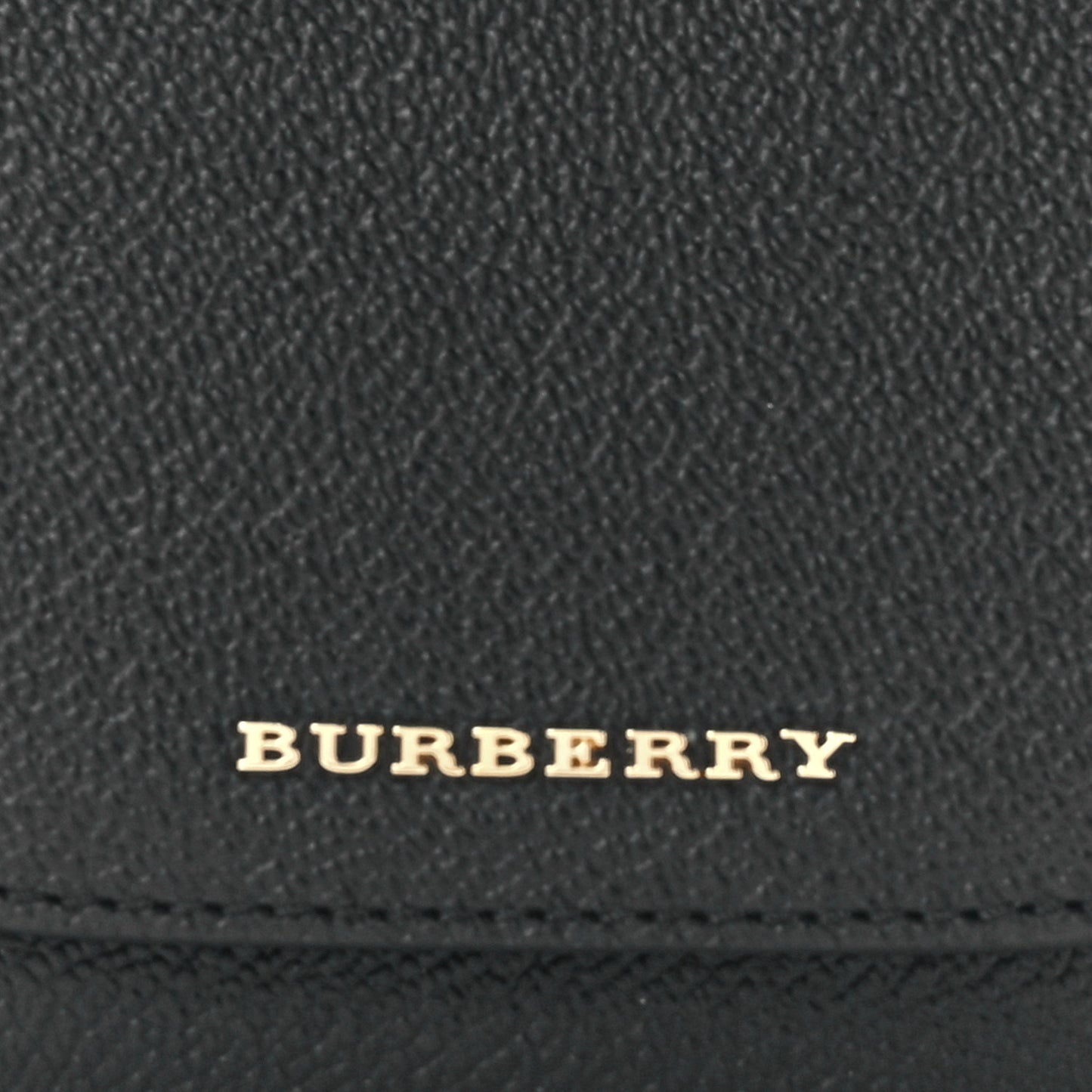 Soft Grain Calfskin Haymarket Check Mayfield Card Case Black