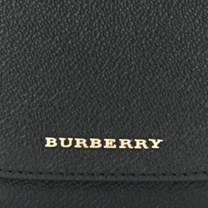 Burberry Soft Grain Calfskin Haymarket Check Mayfield Card Case Black 4 of 12