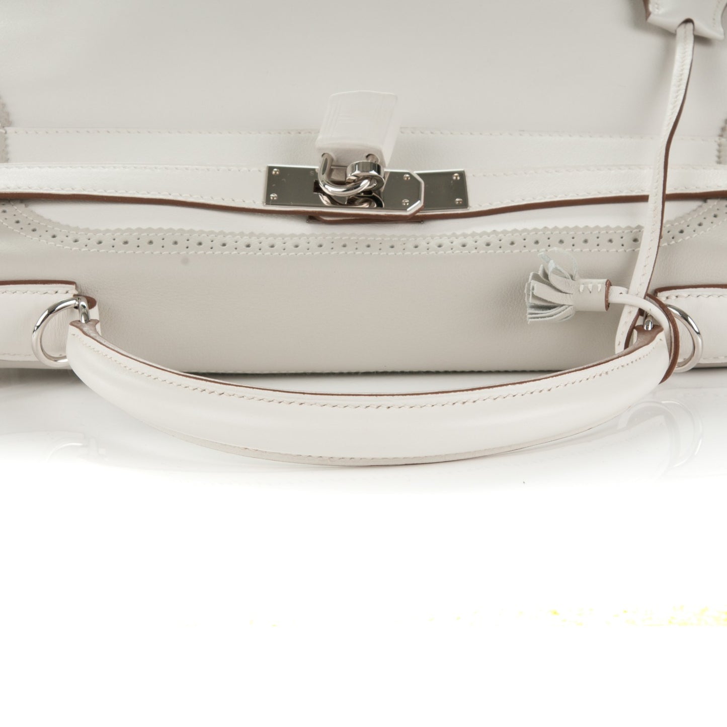 Togo Swift Ghillies Kelly 32 White Gris Perle