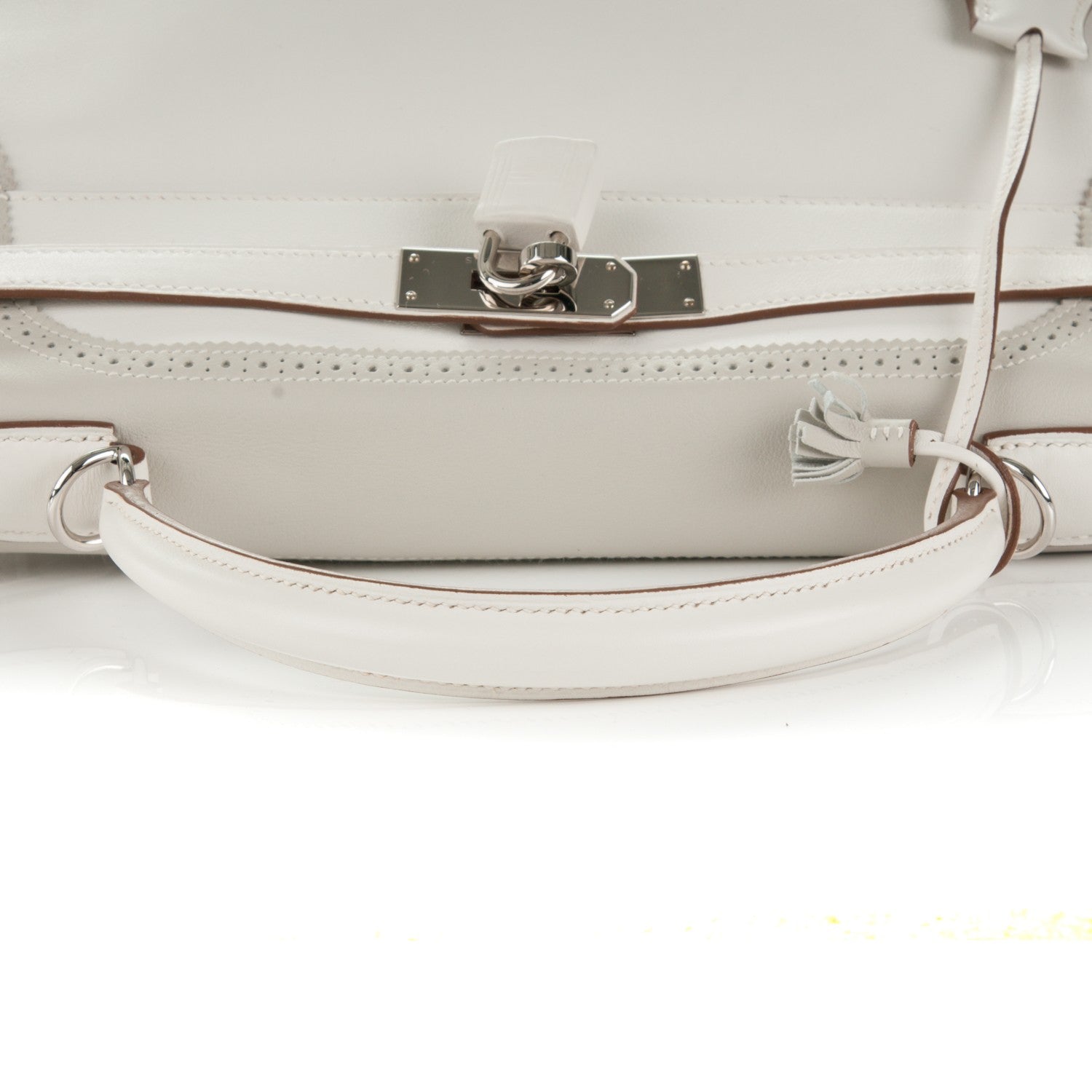 Hermes Togo Swift Ghillies Kelly 32 White Gris Perle 11 of 26