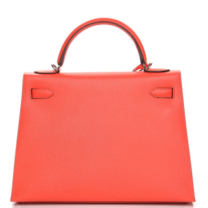 Hermes Epsom Kelly Sellier 32 Rose Jaipur 5 of 33
