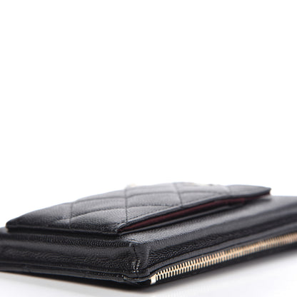 Chanel Caviar Quilted Zip Phone Case Black 8 of 11
