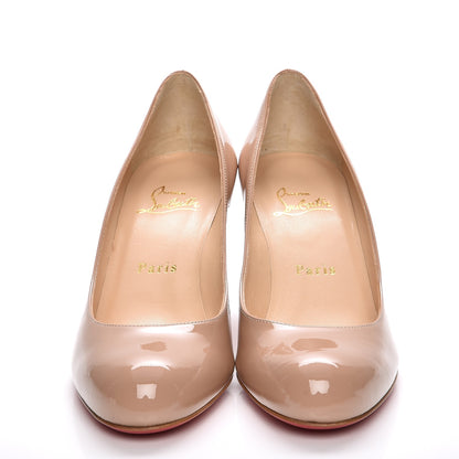 Christian Louboutin Patent Simple 70 Pumps 37 Nude 2 of 8