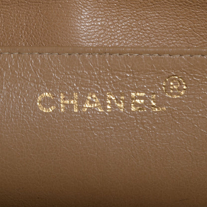 Chanel Caviar Vertical Quilted Jumbo Single Flap Beige 7 of 9