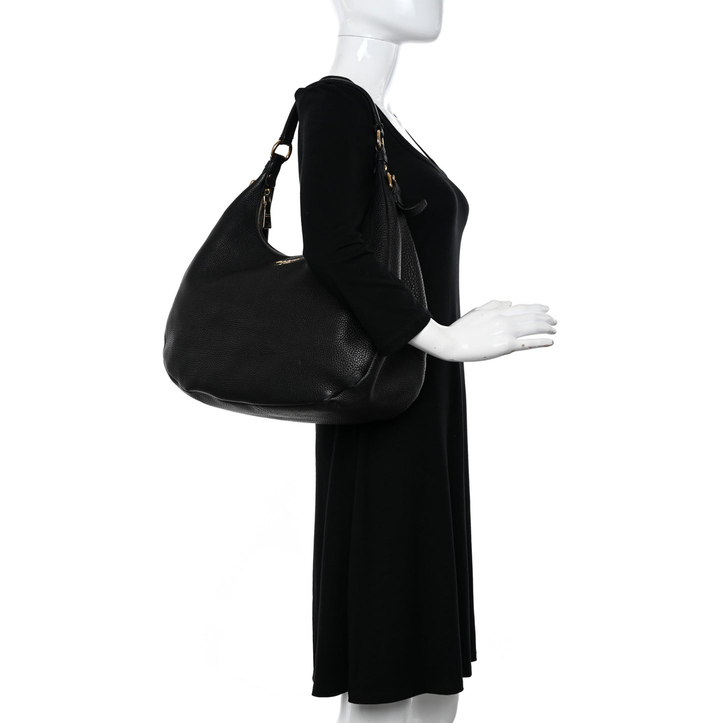 Vitello Daino Hobo Black