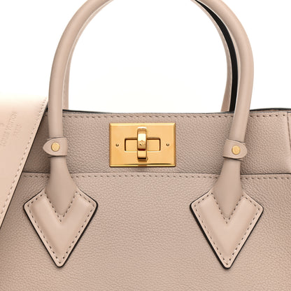 Louis Vuitton Calfskin Monogram On My Side PM Greige 10 of 10
