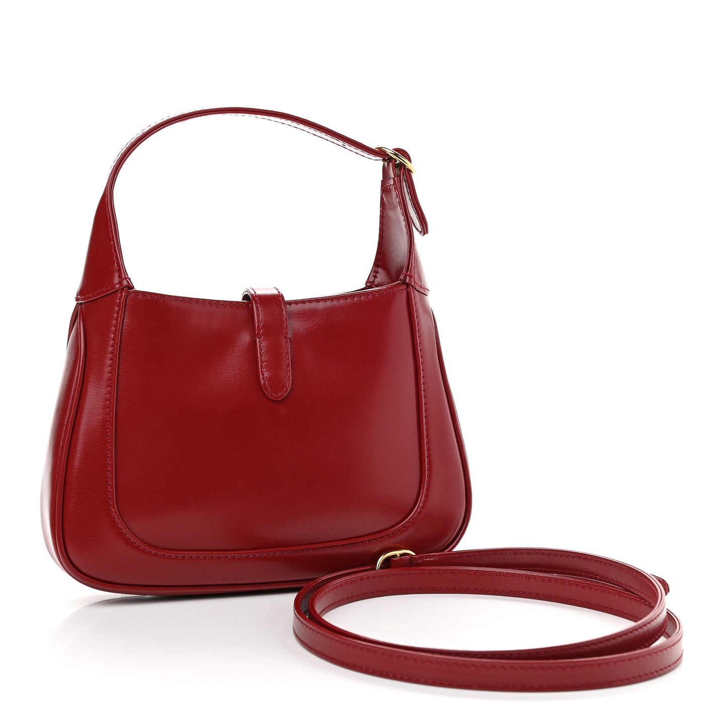 Boarded Dyana Lux Calfskin Mini Jackie 1961 Hobo New Cherry Red