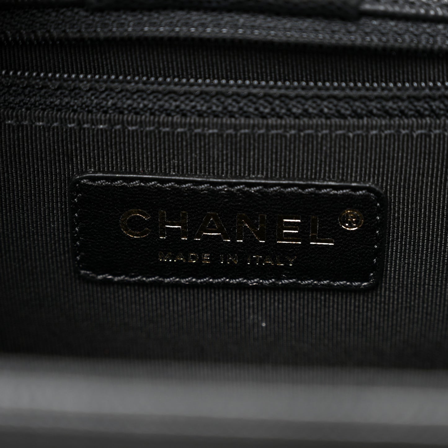 Caviar Quilted In Out Flap Shopping Tote Black