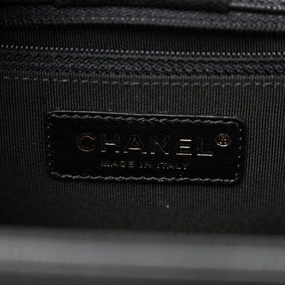 Chanel Caviar Quilted In Out Flap Shopping Tote Black 8 of 12