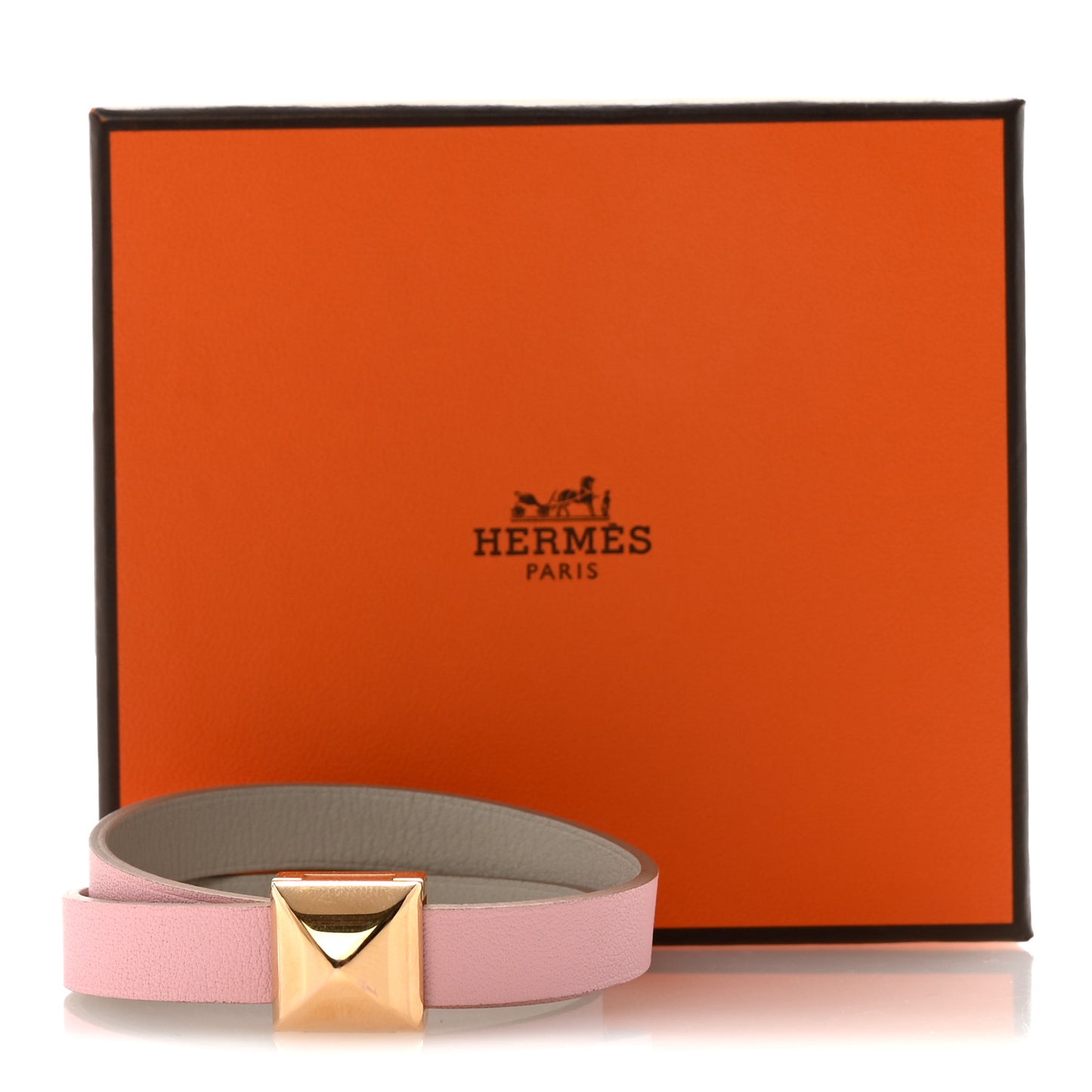 Swift Medor Infini Double Tour Bracelet T3 Rose Sakura Gris Perle