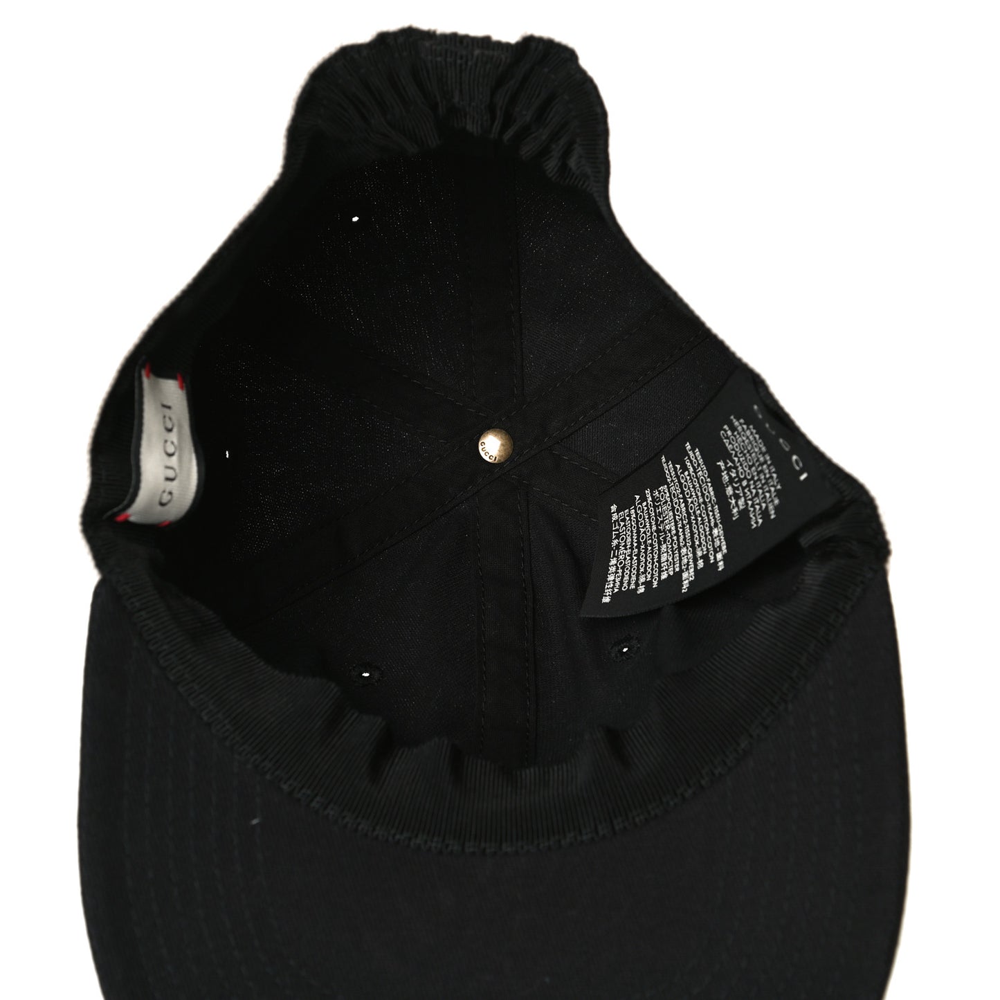 Gabardine Gucci Headband Baseball Hat S Black