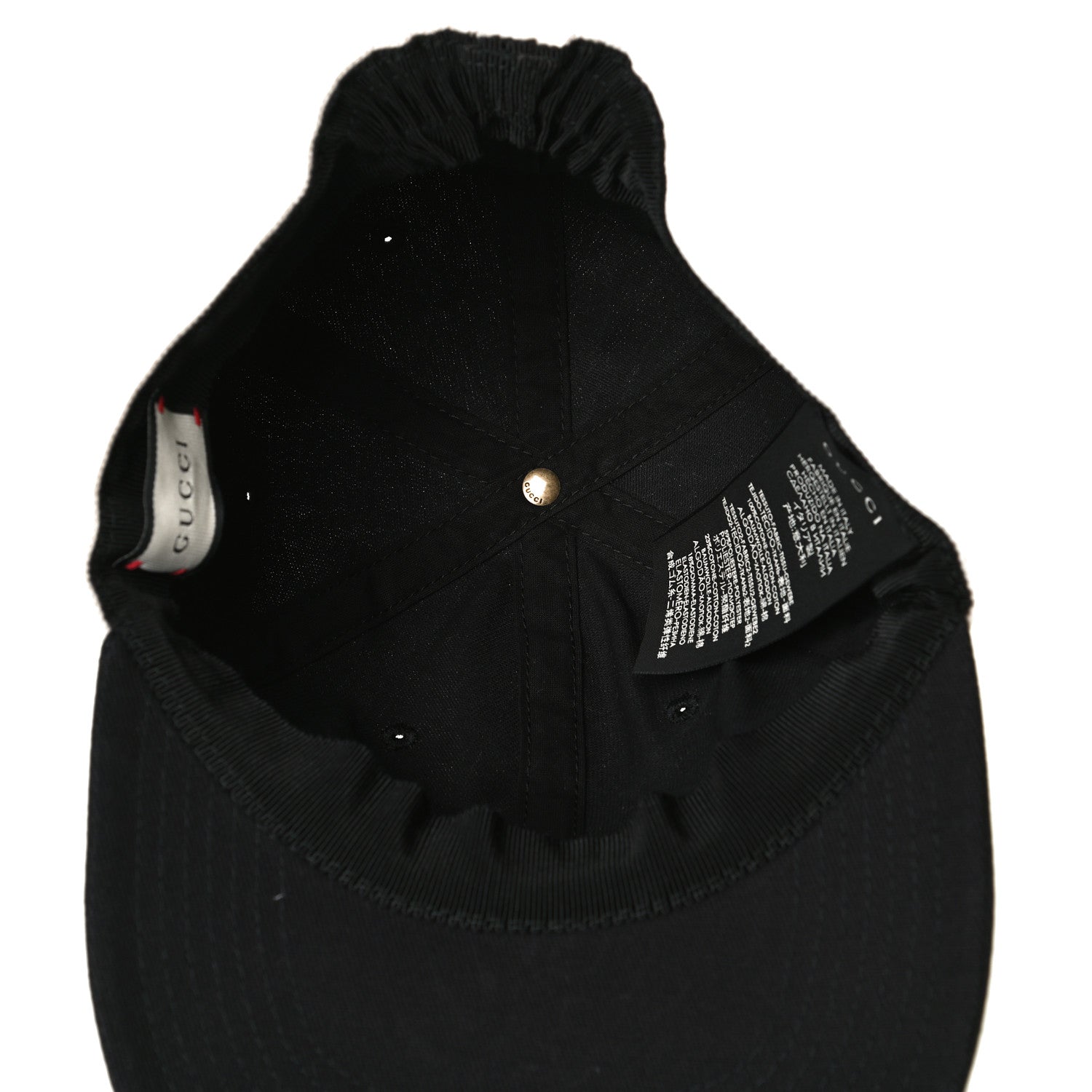 Gucci Gabardine Gucci Headband Baseball Hat S Black 6 of 8