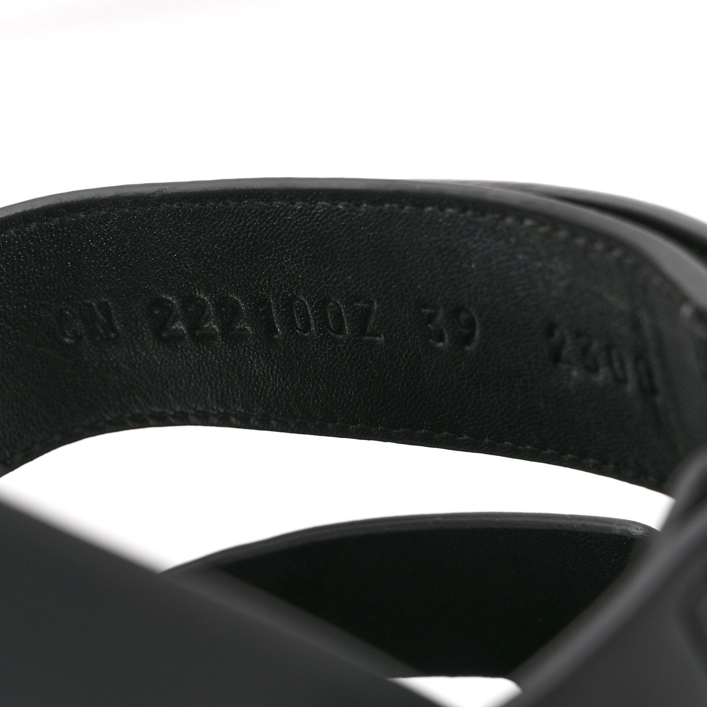 Calfskin Womens Chypre Sandals 39 Black