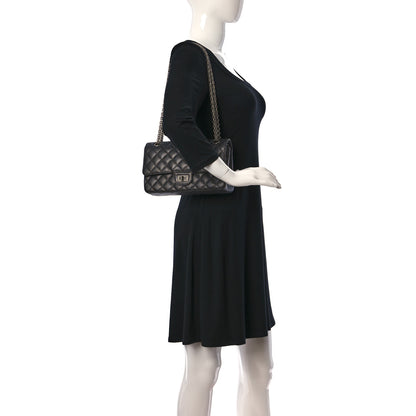 Chanel Metallic Sheepskin Quilted 2.55 Reissue 225 Flap Black 2 of 10