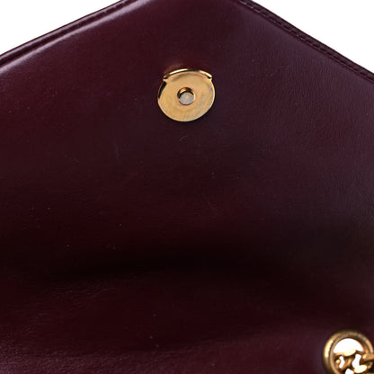 Saint Laurent Calfskin Y Quilted Monogram Medium Loulou Chain Satchel Rouge Legion 13 of 15