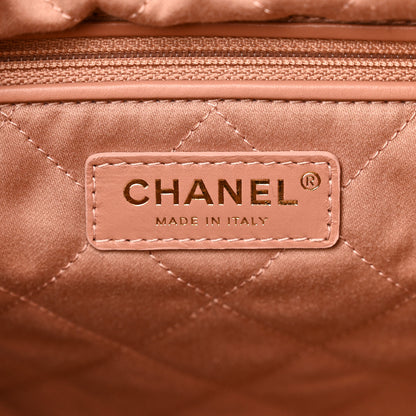 Chanel Metallic Calfskin Quilted Chanel 22 Pink 7 of 11