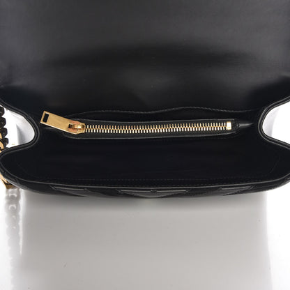 Saint Laurent Calfskin Suede Matelasse Chevron Monogram Medium College Bag Marine 5 of 6