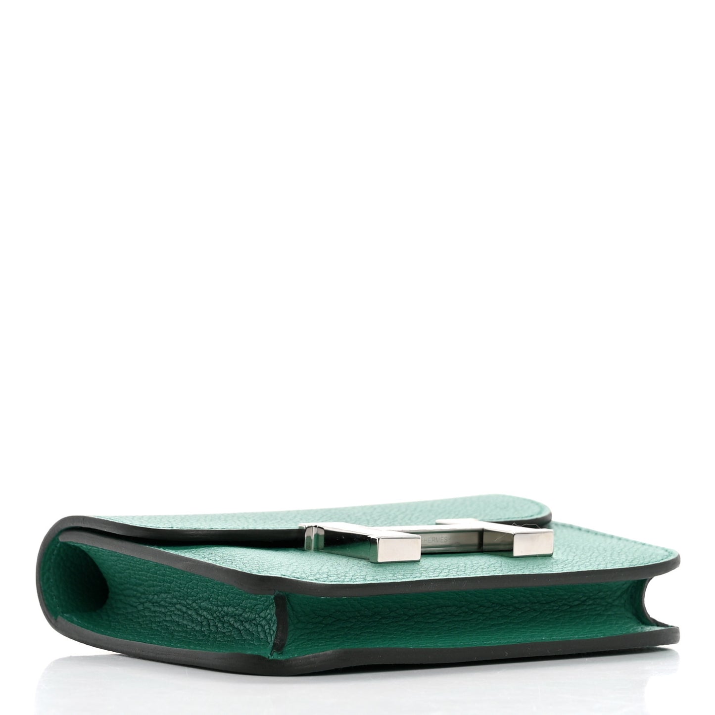 Evercolor Bi-Color Constance Slim Wallet Vert Vertigo Bleu Zanzibar