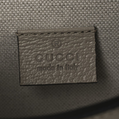 Gucci GG Supreme Monogram Textured Dollar Calfskin Mini Horsebit 1955 Shoulder Bag Beige Mystic White Oatmeal 6 of 12
