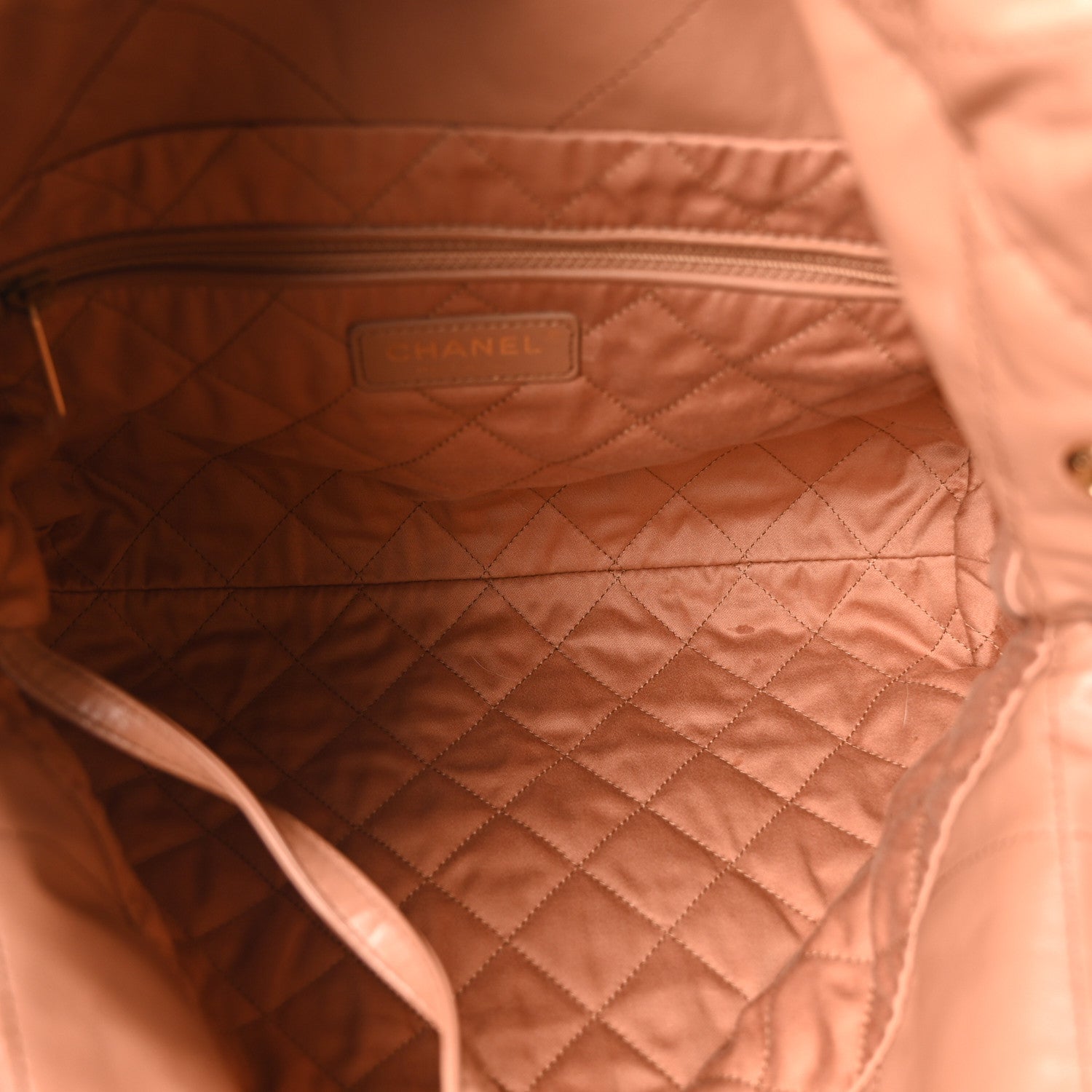 Chanel Shiny Calfskin Quilted Small Chanel 22 Camel 6 of 11