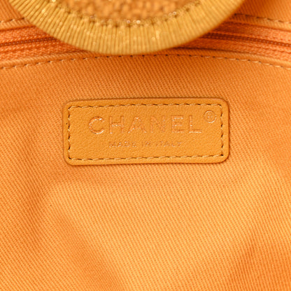 Chanel Lurex Boucle Medium Deauville Tote Yellow 6 of 12