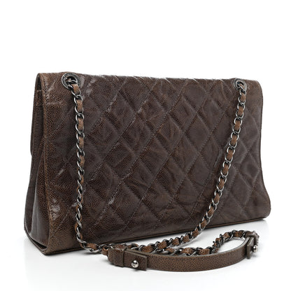 Chanel Crumpled Grained Calfskin Jumbo CC Crave Flap Beige 2 of 4