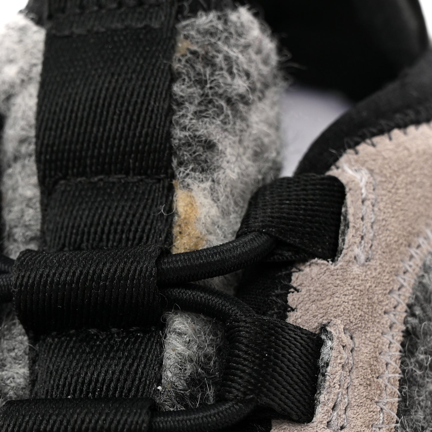 Fabric Suede Calfskin CC Sneakers 37 Grey