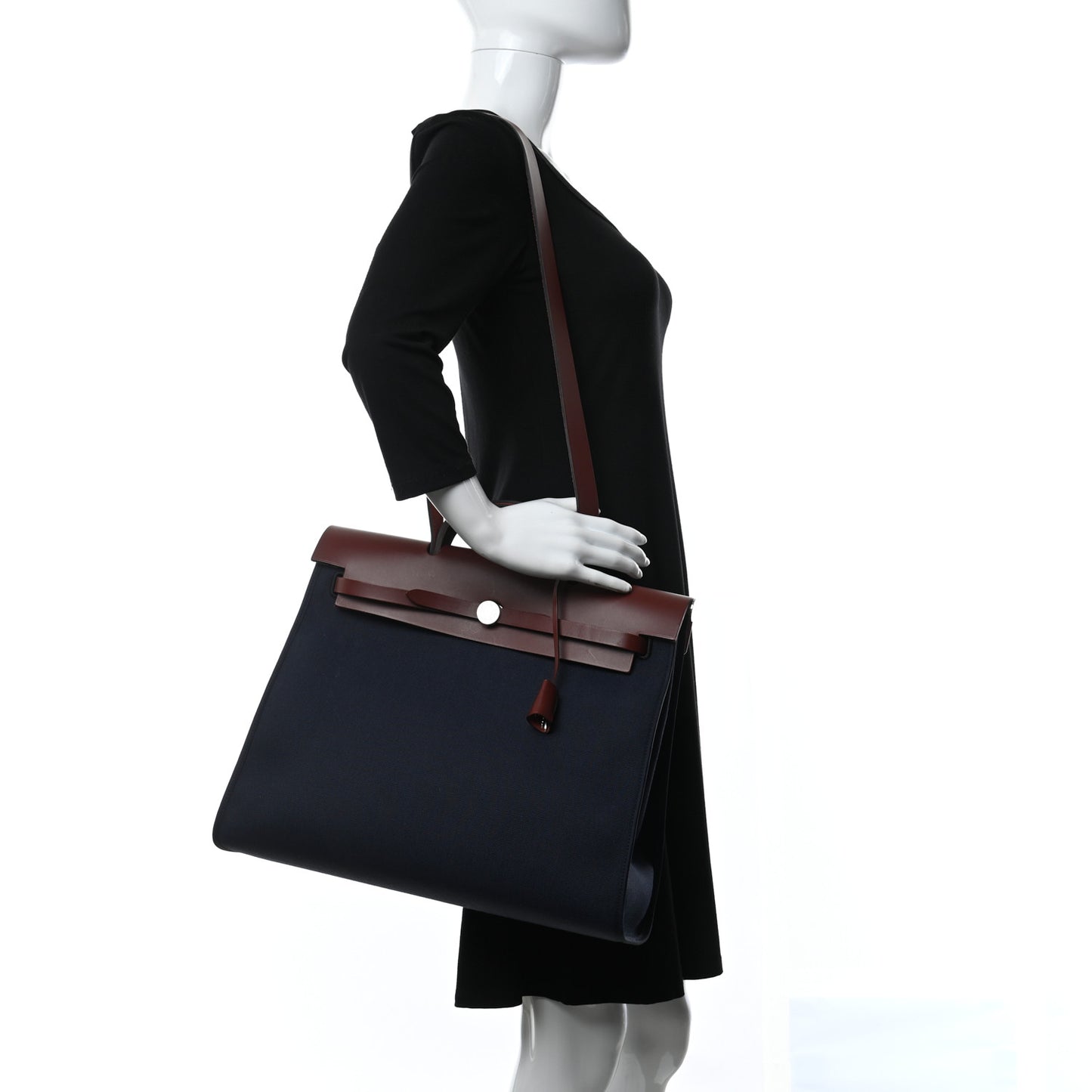 Toile Vache Hunter Herbag Zip 39 MM Bleu Marine Rouge H