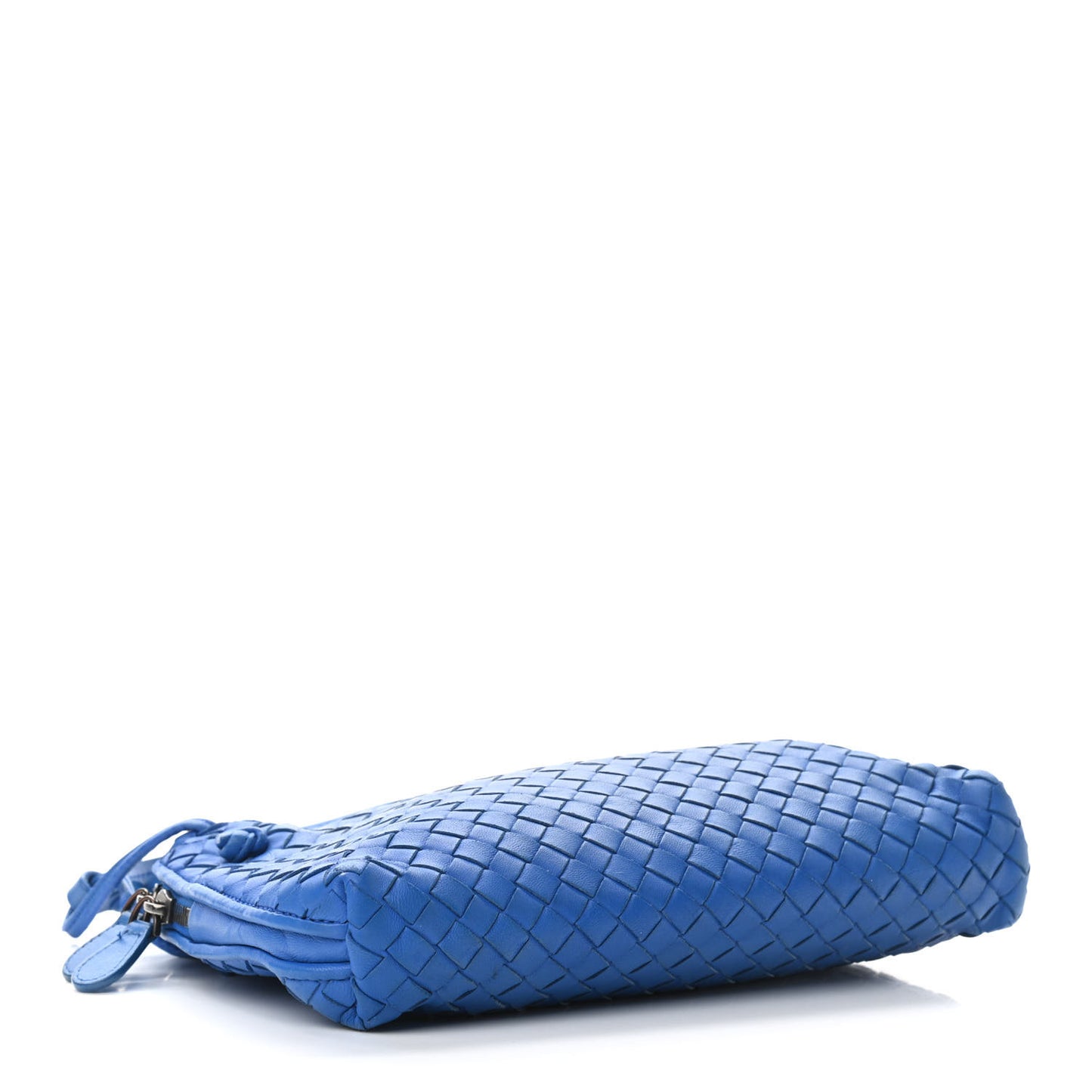 Nappa Intrecciato Nodini Crossbody Messenger Blue