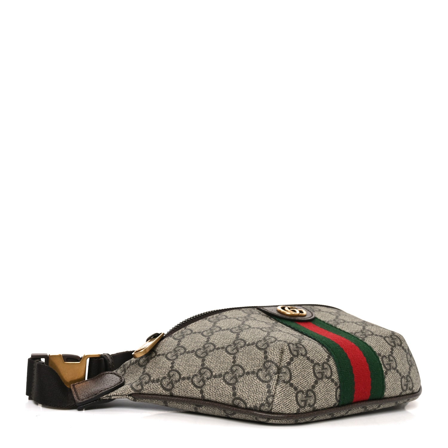 Gucci GG Supreme Monogram Web Small Ophidia Belt Bag Beige Ebony New Acero 3 of 9