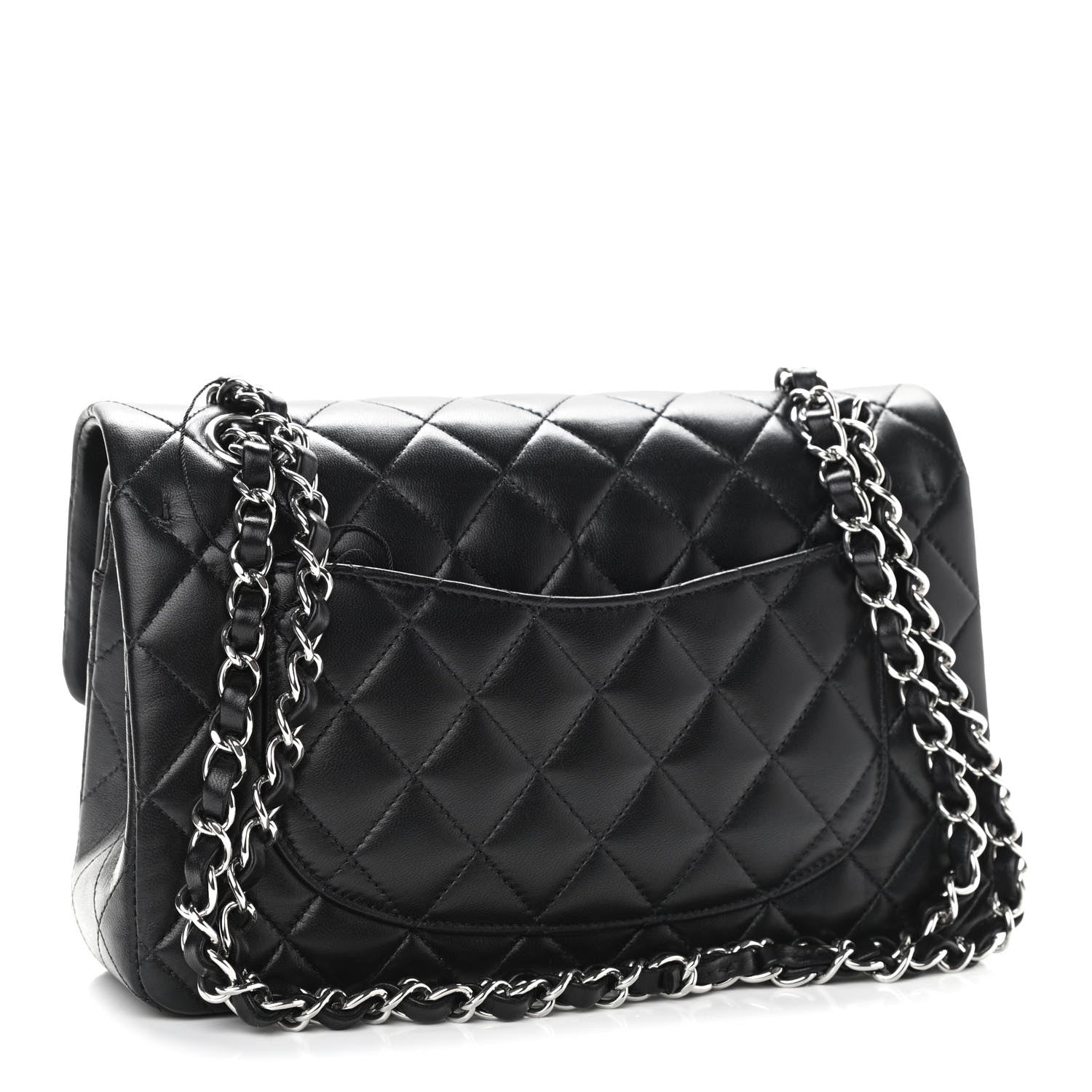 Chanel Lambskin Quilted Small Double Flap Black 2 of 14