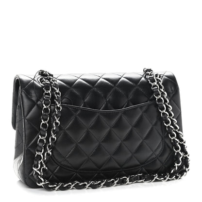 Chanel Lambskin Quilted Small Double Flap Black 2 of 14