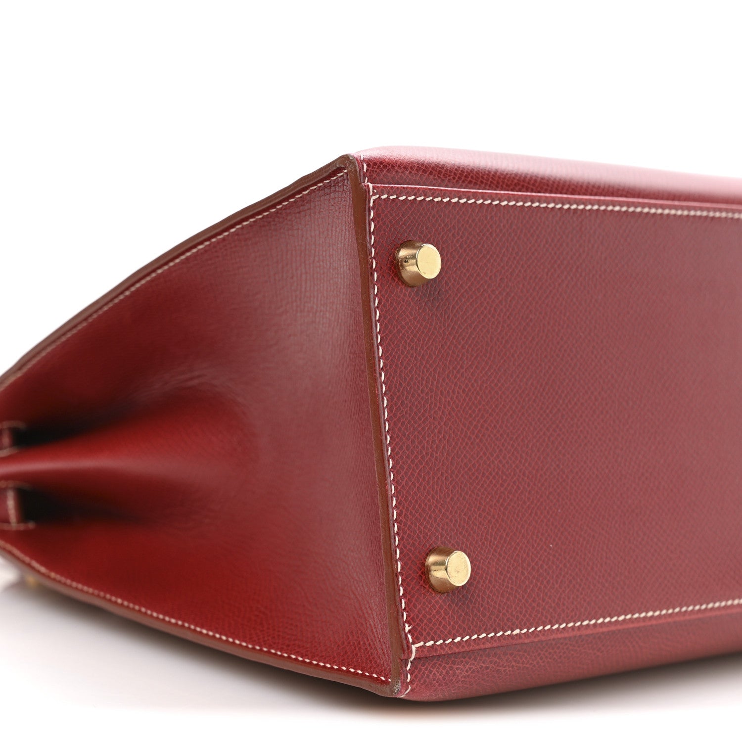 Hermes Veau Grain Lisse Kelly Sellier 35 Rouge Vif 9 of 10