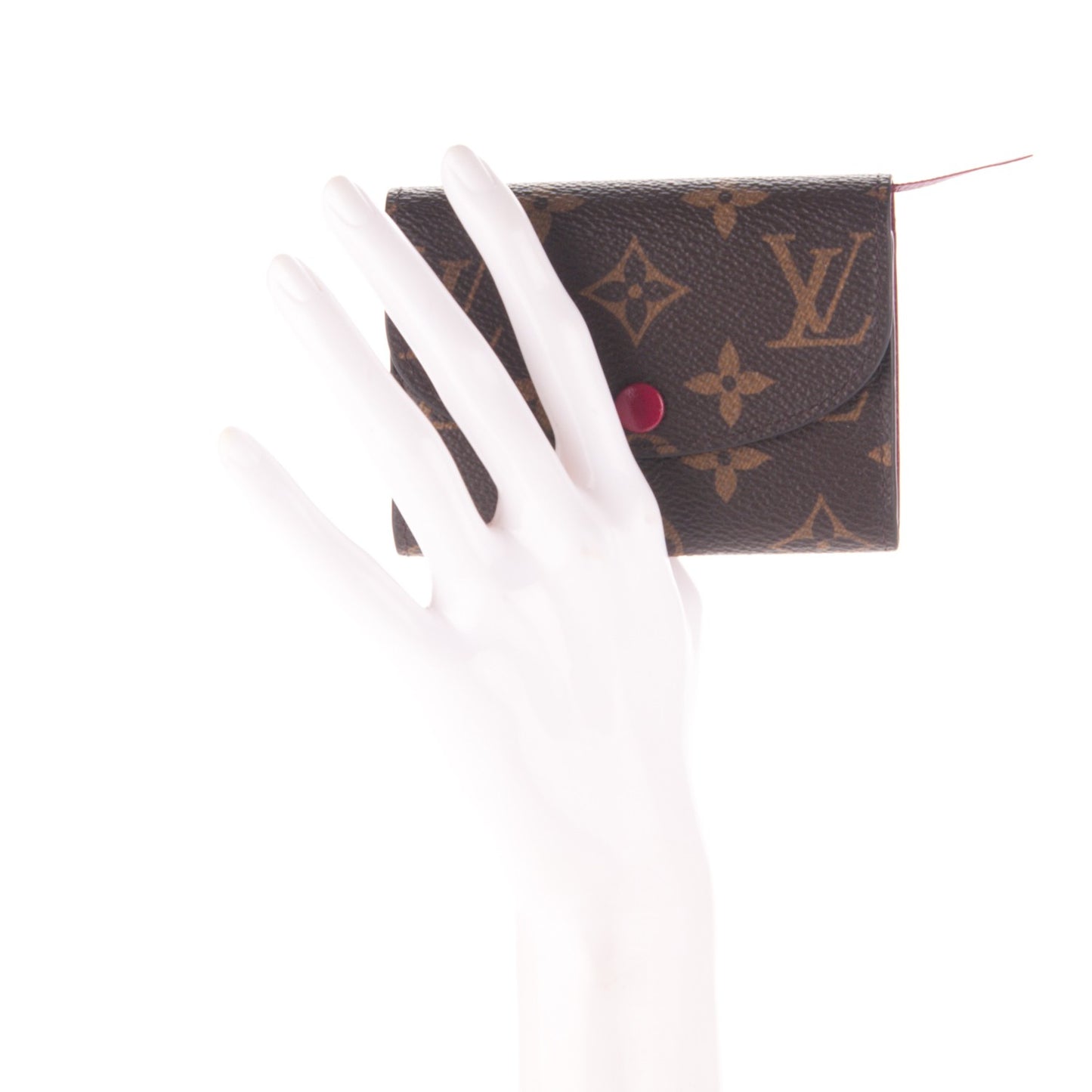 Monogram Rosalie Coin Purse Fuchsia