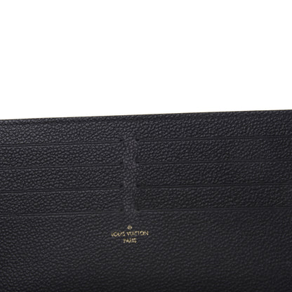 Louis Vuitton Calfskin Felicie Chain Wallet Card Holder Insert Black 8 of 10