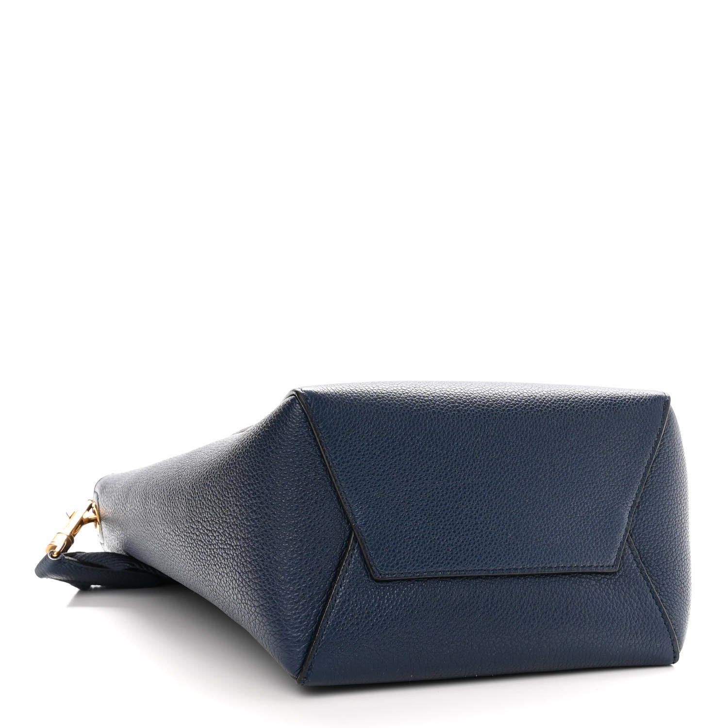Celine Soft Grained Calfskin Small Sangle Bucket Bag Navy 4 of 9