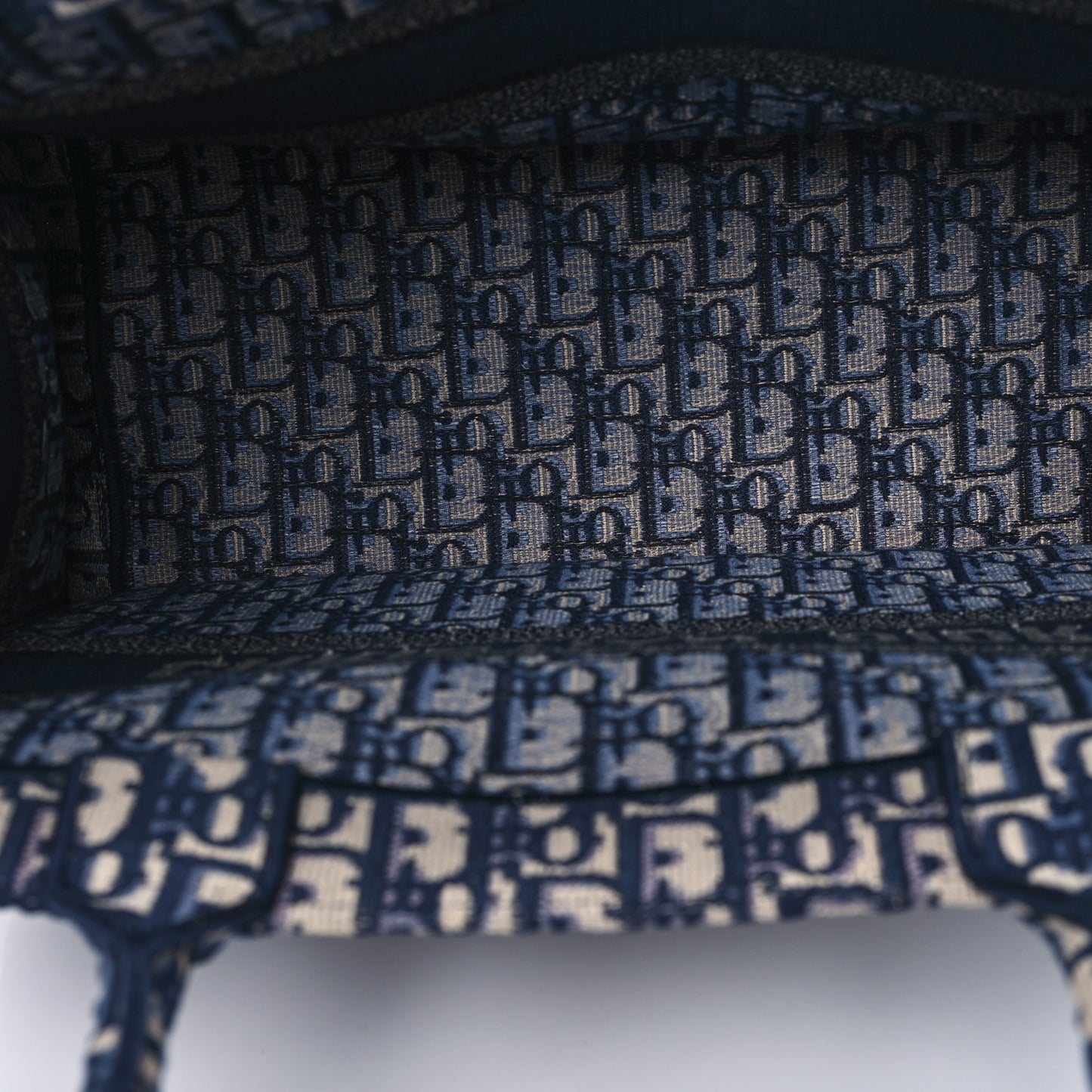 Oblique Medium Book Tote Blue Multicolor