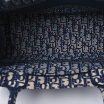 Christian Dior Oblique Medium Book Tote Blue Multicolor 5 of 10