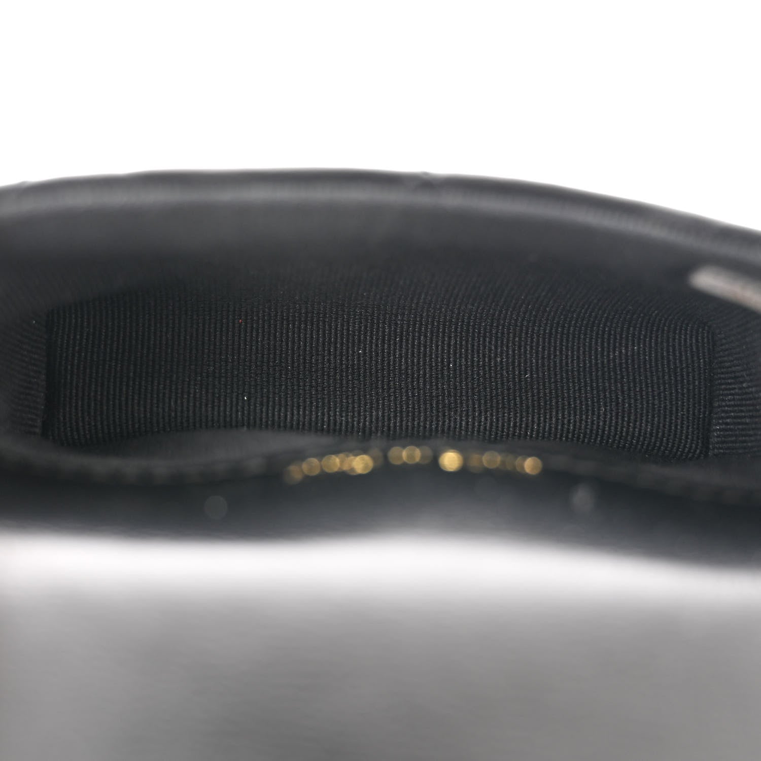 Chanel Lambskin Lacquered Metal Quilted Flap Chain Belt Bag Black 5 of 11