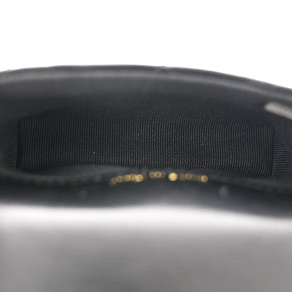 Chanel Lambskin Lacquered Metal Quilted Flap Chain Belt Bag Black 5 of 11