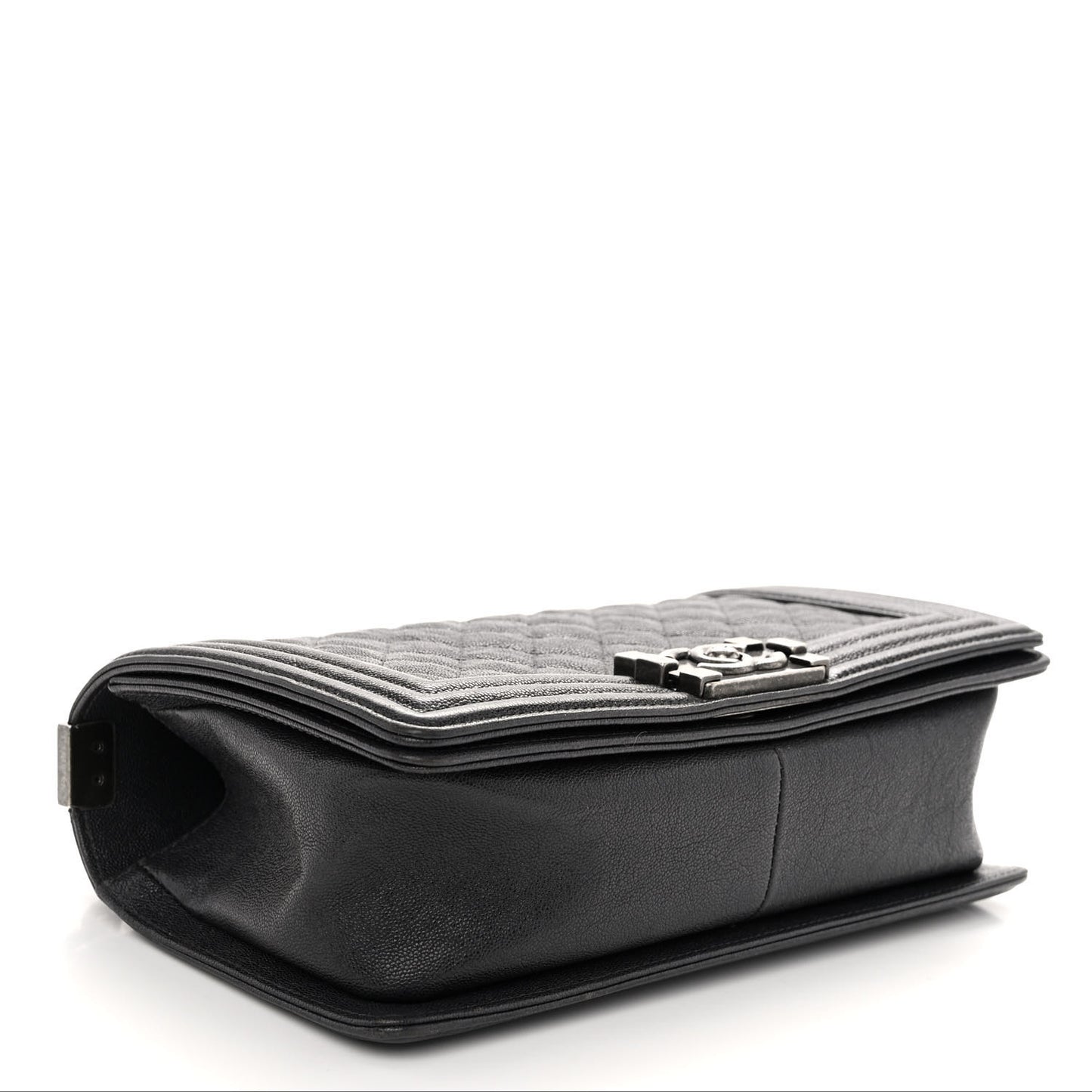 Caviar Quilted Medium Boy Flap Charcoal